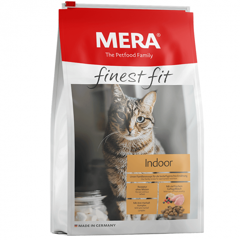 CROQUETTES MERA FINEST FIT INDOOR AU POULET - POUR CHAT - 4KG