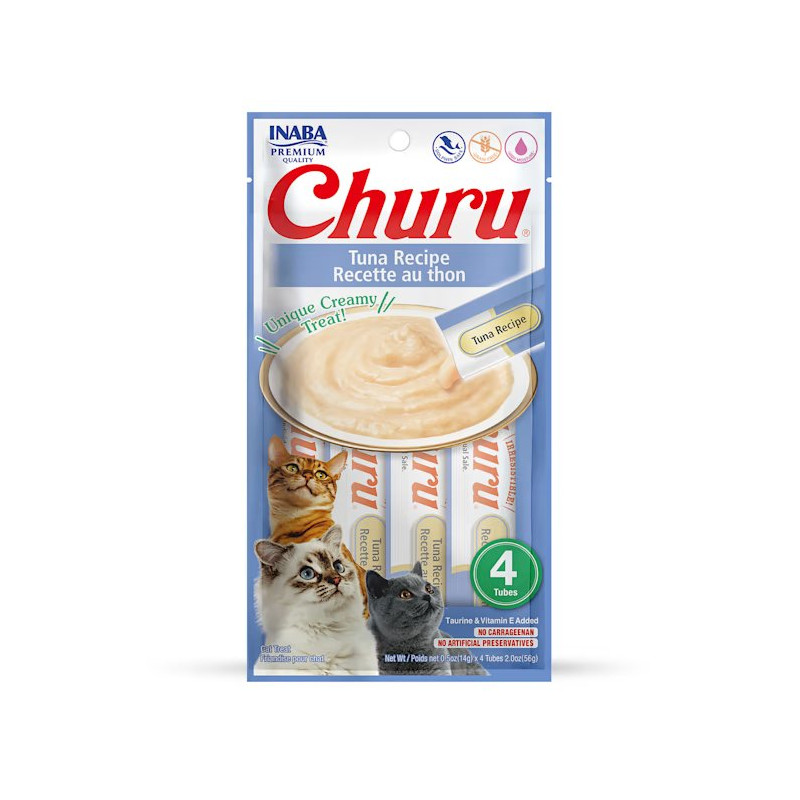 CHURU  AU THON POUR CHAT X4