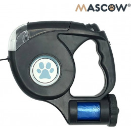 LAISSE EXTENSIBLE 3 EN 1 POUR CHIEN - 5 METRES