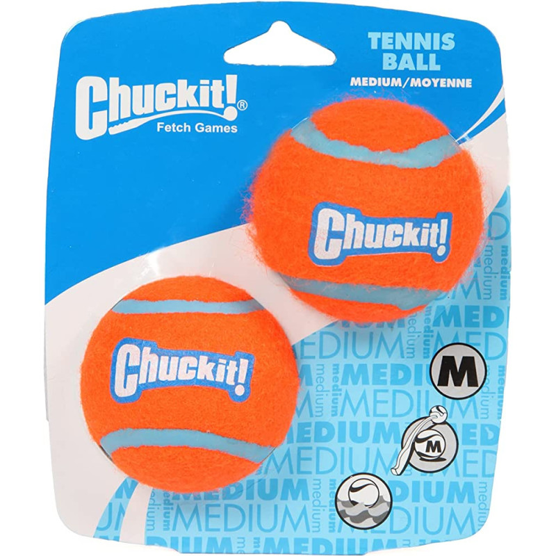 Balles de tennis pour chien orange